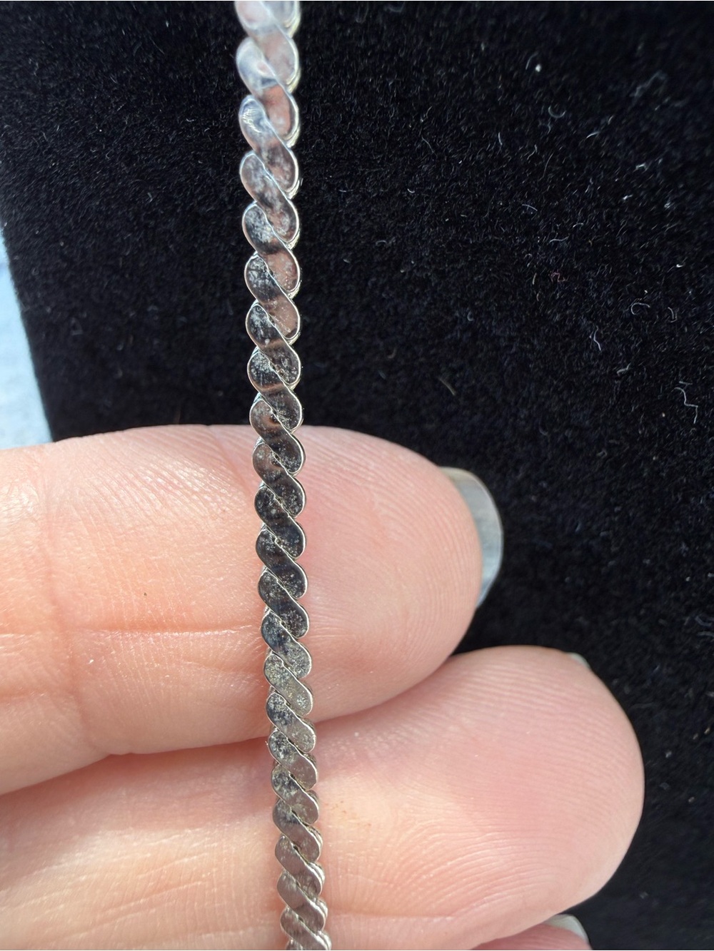 Silver Women’s Rope Chain Necklace by - Picture 2 of 2